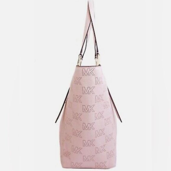 Michael Kors Arlo Powder Blush Large Leather Grab Tote - Picture 4 of 8